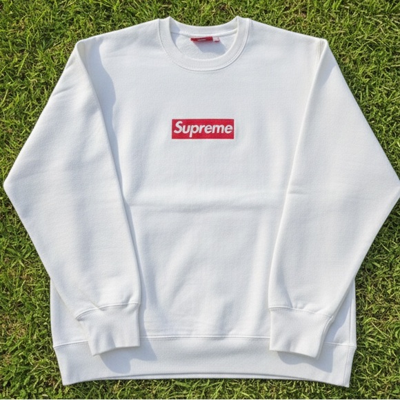 Supreme Other - Supreme Box Logo Crewneck White/Red Size Small